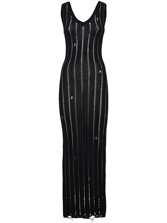 Laneus: 针织连衣裙 - Nero/Black - women_0 | Luisa Via Roma