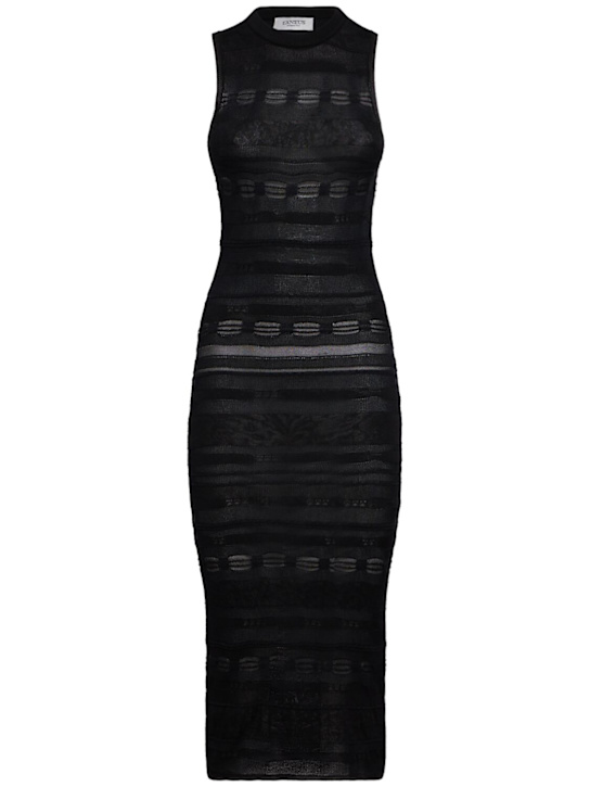 Laneus: Knitted dress - Nero/Black - women_0 | Luisa Via Roma