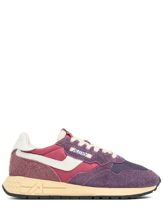 Autry: Reelwind low 3t01 sneakers - Amarone/Plum - women_0 | Luisa Via Roma