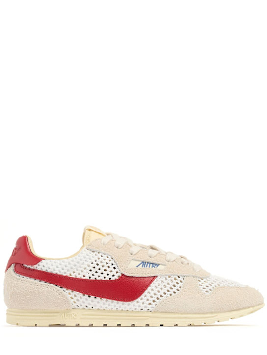 Autry: Windspin Low sneakers - White/Red/Sand - women_0 | Luisa Via Roma