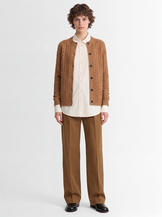 The Row: Loneke knit wool cardigan - Beige - women_1 | Luisa Via Roma