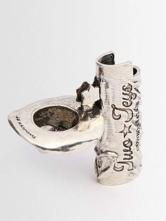 TwoJeys: Twojeys Icon brass lighter - 银色 - men_1 | Luisa Via Roma