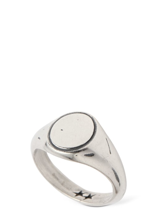 TwoJeys: Elliptical silver ring - 银色 - men_0 | Luisa Via Roma