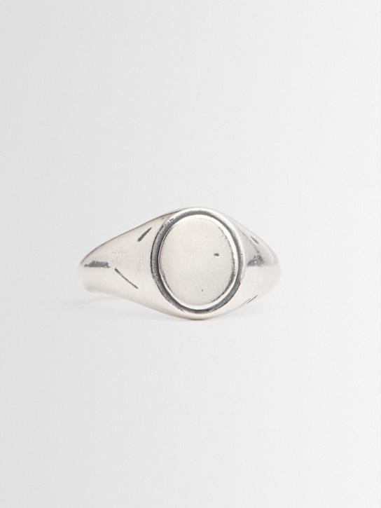 TwoJeys: Elliptical silver ring - 银色 - men_1 | Luisa Via Roma