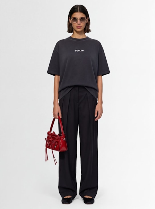 Marcell Pustul: Berlin relaxed fit t-shirt - ブラック/マルチカラー - women_1 | Luisa Via Roma