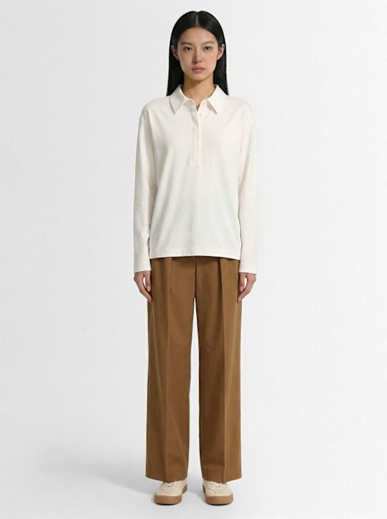 The Row: Chemise en coton Roddie - Blanc - women_1 | Luisa Via Roma