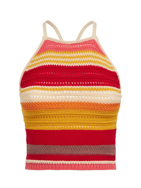 Laneus: 针织上衣 - Pink-multicolor - women_0 | Luisa Via Roma