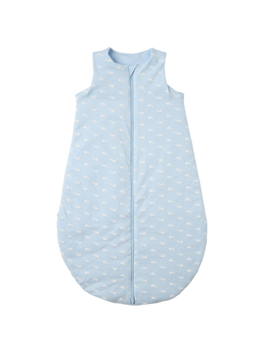 Petit Bateau: Cotton sleeping bag - 米黄色/蓝色 - kids-girls_0 | Luisa Via Roma