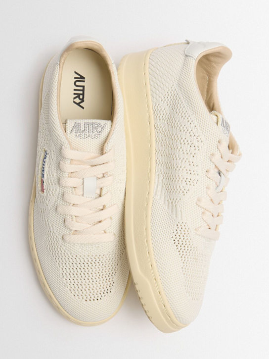 Autry: Easeknit Low sneakers - Ivory - women_1 | Luisa Via Roma