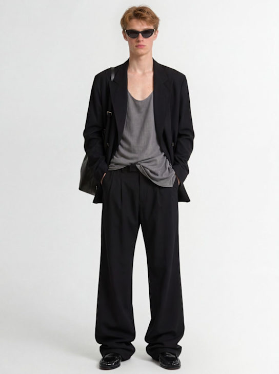 Dries Van Noten: Caplans棉质夹克 - 黑色 - men_1 | Luisa Via Roma
