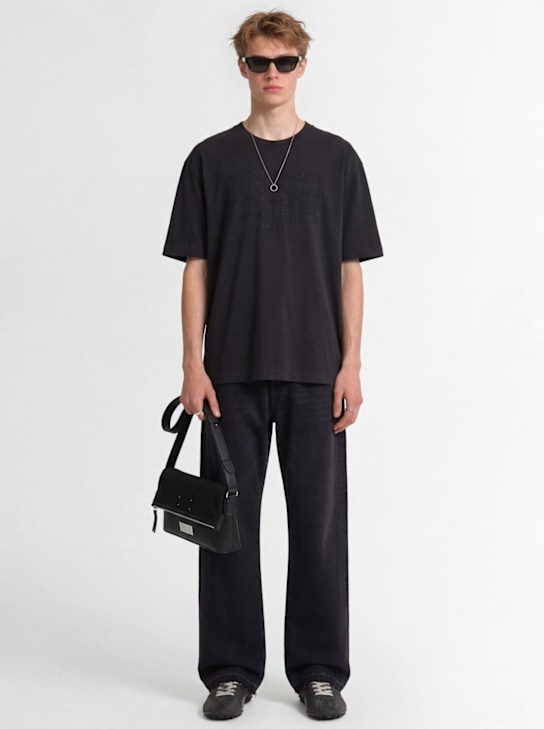 Maison Margiela: 棉质T恤 - 炭灰色 - men_1 | Luisa Via Roma