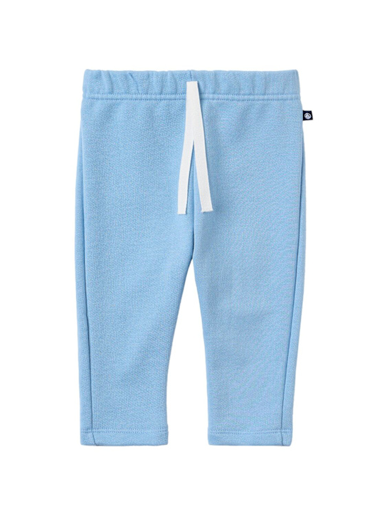 Petit Bateau: Cotton sweatpants - Blau - kids-boys_0 | Luisa Via Roma