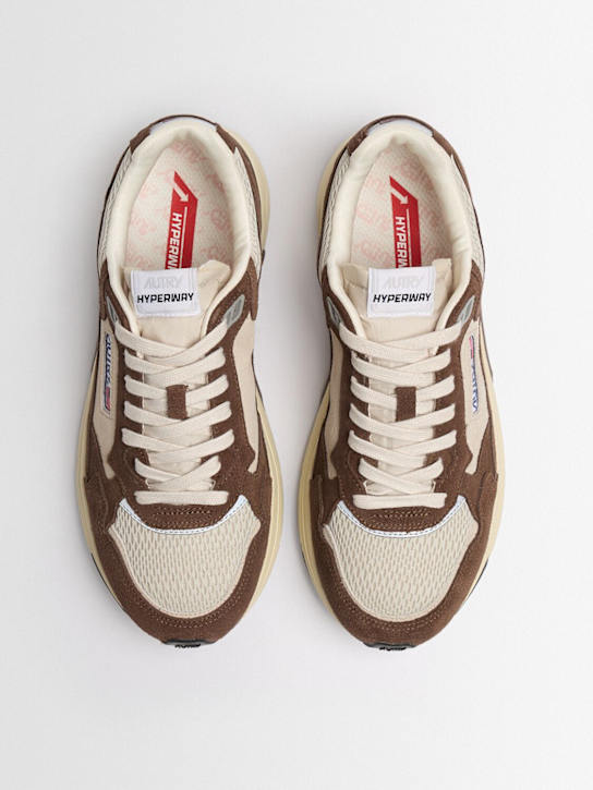 Autry: Hyperway low sneakers - Sand/Cotto - men_1 | Luisa Via Roma