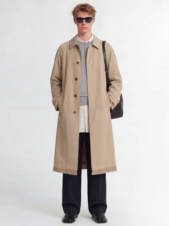 Maison Margiela: Trench coat - Beige - men_1 | Luisa Via Roma