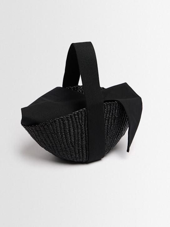 Muuñ: Nona酒椰纤维效果手提包 - 黑色 - women_1 | Luisa Via Roma