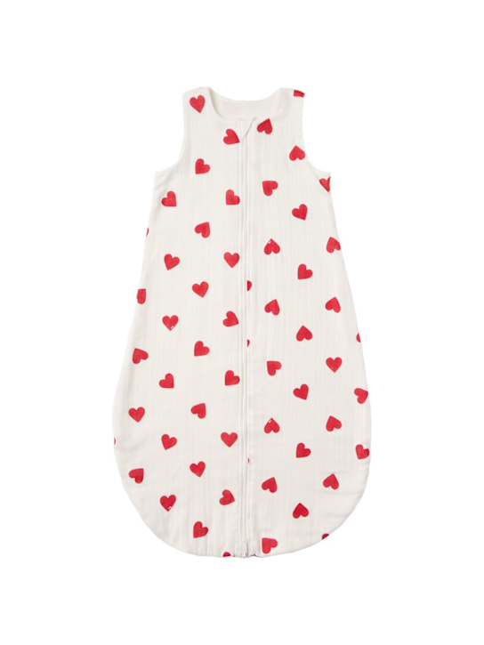 Petit Bateau: Cotton sleeping bag - Rojo/Beige - kids-boys_0 | Luisa Via Roma