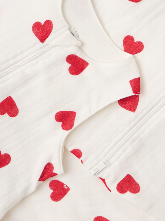 Petit Bateau: Cotton sleeping bag - Rojo/Beige - kids-boys_1 | Luisa Via Roma