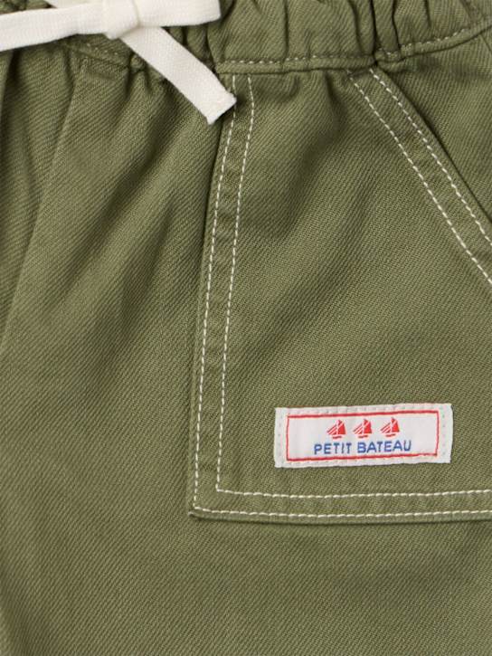Petit Bateau: Cotton blend jersey pants - Verde - kids-boys_1 | Luisa Via Roma