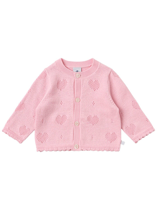 Petit Bateau: Cotton sweater - Rosa - kids-girls_0 | Luisa Via Roma