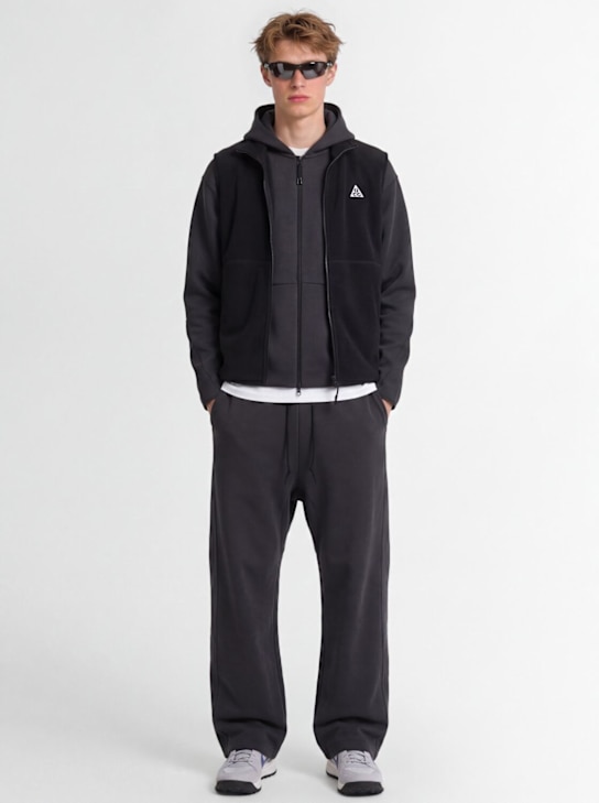 Nike: ACG Wolf Tree Polartec fleece vest - Black/Black/Sum - men_1 | Luisa Via Roma