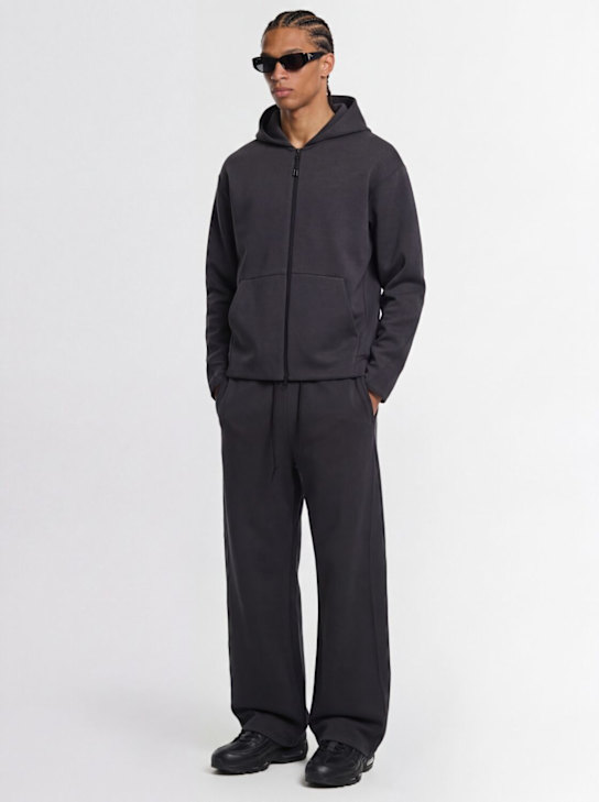 Nike: Tech fleece zip heavy sweatshirt hoodie - Anthracite/Black - men_1 | Luisa Via Roma