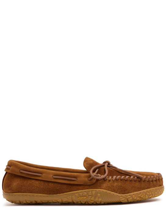 Buttero: Suede loafers - Terra - men_0 | Luisa Via Roma