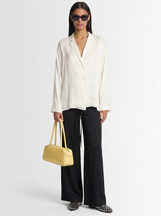 The Mannei: Silk shirt - Blanco - women_1 | Luisa Via Roma