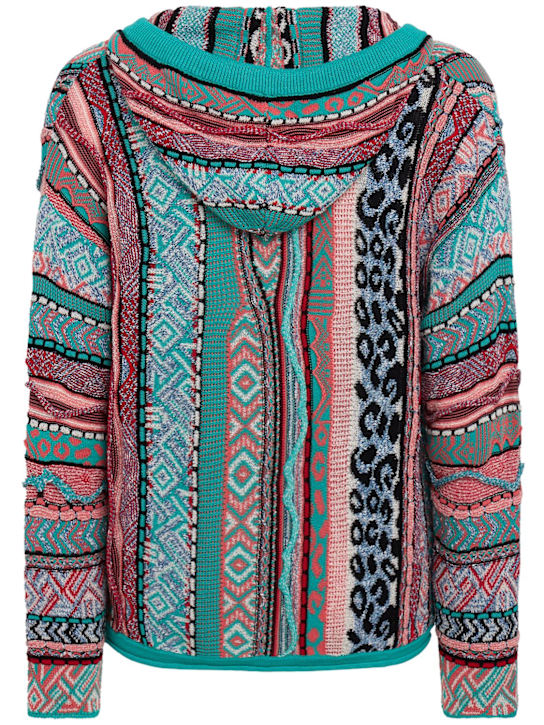 Laneus: 棉混纺针织连帽衫 - 翠绿色 - men_1 | Luisa Via Roma