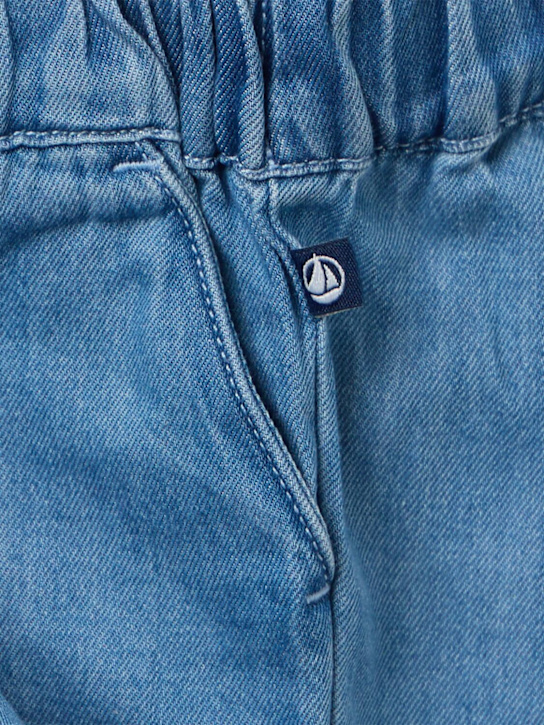 Petit Bateau: Cotton chambray shorts - Hellblau - kids-boys_1 | Luisa Via Roma