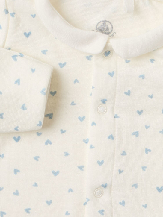 Petit Bateau: Cotton jersey romper - Wht/Multi - kids-boys_1 | Luisa Via Roma