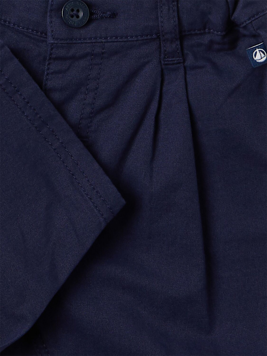 Petit Bateau: Cotton jersey pants - ダークブルー - kids-boys_1 | Luisa Via Roma