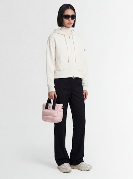 Moncler: Micro Caradoc绗缝尼龙手提包 - Gamma Bright Bl - women_1 | Luisa Via Roma