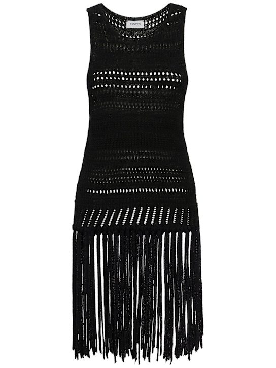 Laneus: Knitted top - Nero/Black - women_0 | Luisa Via Roma