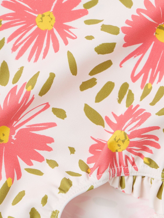 Petit Bateau: Sea one piece swimsuit - Bei/Multi - kids-girls_1 | Luisa Via Roma