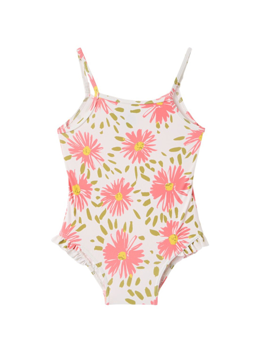 Petit Bateau: Sea one piece swimsuit - Bei/Multi - kids-girls_0 | Luisa Via Roma