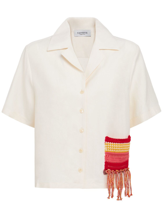 Laneus: 宽松版型衬衫 - Panna/Cream - women_0 | Luisa Via Roma