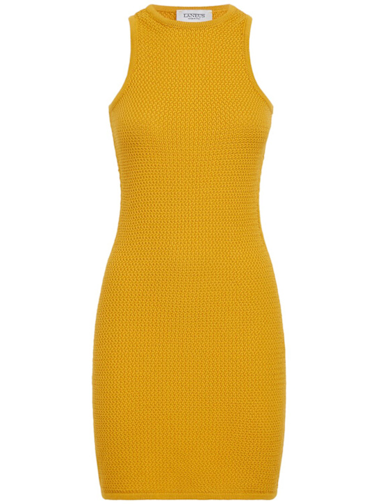 Laneus: Knitted dress - Zafferano - women_0 | Luisa Via Roma