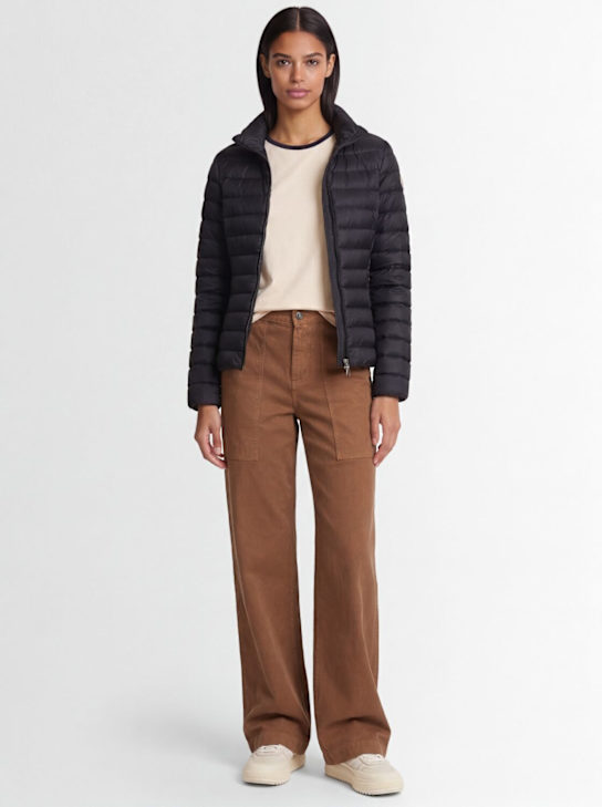 Moncler: Igelle nylon down jacket - Black - women_1 | Luisa Via Roma