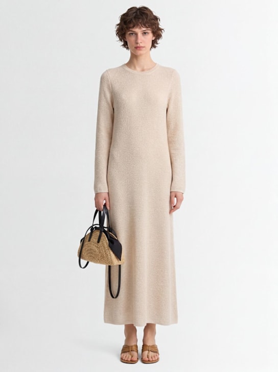 Rhea: Crocheted maxi dress - Arena - women_1 | Luisa Via Roma