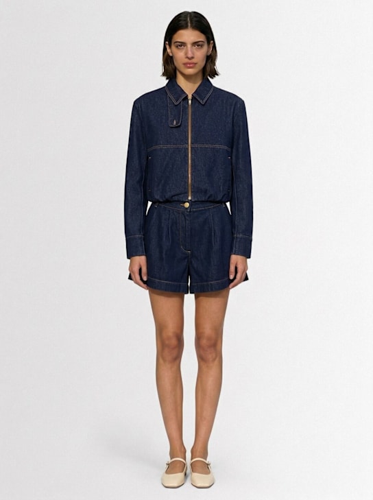 The Mannei: Denim jacket - Navy - women_1 | Luisa Via Roma