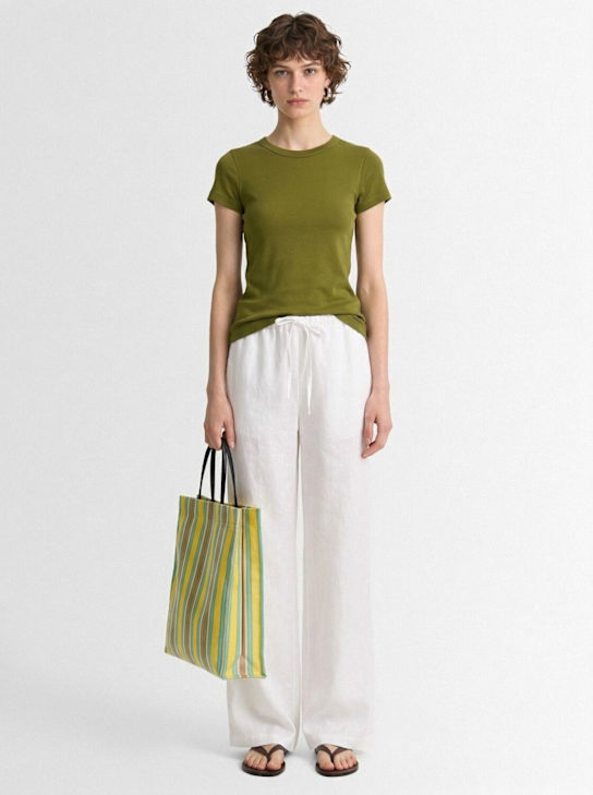 Flore Flore: Car Baby Tee 오가닉 코튼 골지 티셔츠 - 그린 - women_1 | Luisa Via Roma