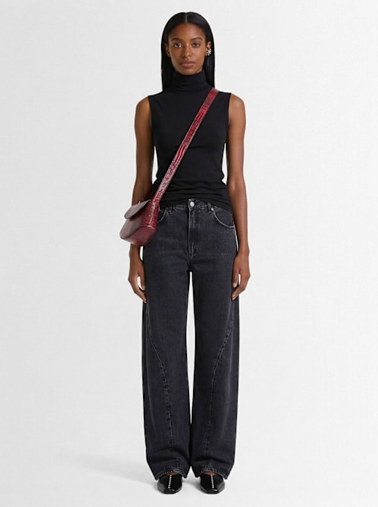 Flore Flore: Tank top Dinah in cotone - Nero - women_1 | Luisa Via Roma