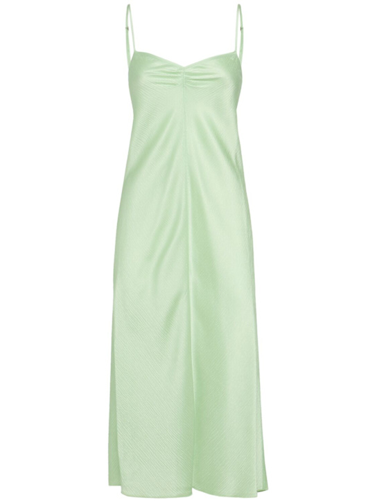 Forte_forte: Viscose creponne dress - Menta - women_0 | Luisa Via Roma