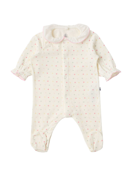 Petit Bateau: Cotton jersey romper - Rosa/Multi - kids-boys_0 | Luisa Via Roma