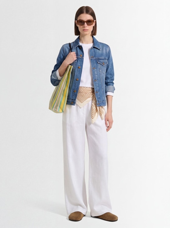 SEAFARER: Sally denim jacket - 蓝色 - women_1 | Luisa Via Roma