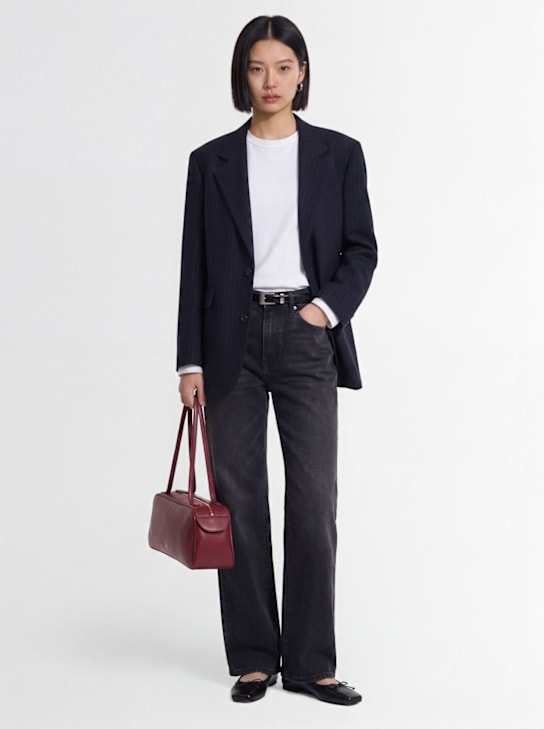 Tonywack: Tailored wool blend relaxed jacket - women_1 | Luisa Via Roma