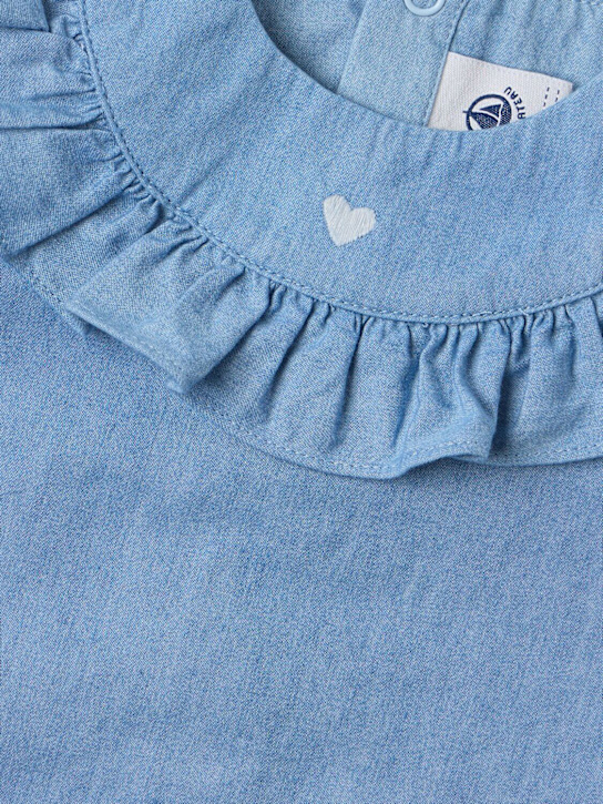 Petit Bateau: Cotton top - Bleu Clair - kids-girls_1 | Luisa Via Roma