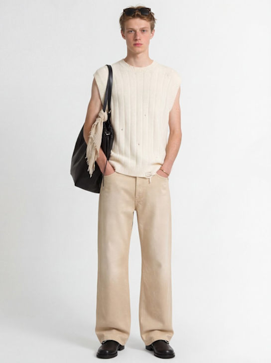 Acne Studios: 2021M Traffic Sand jeans - Sand Beige - men_1 | Luisa Via Roma