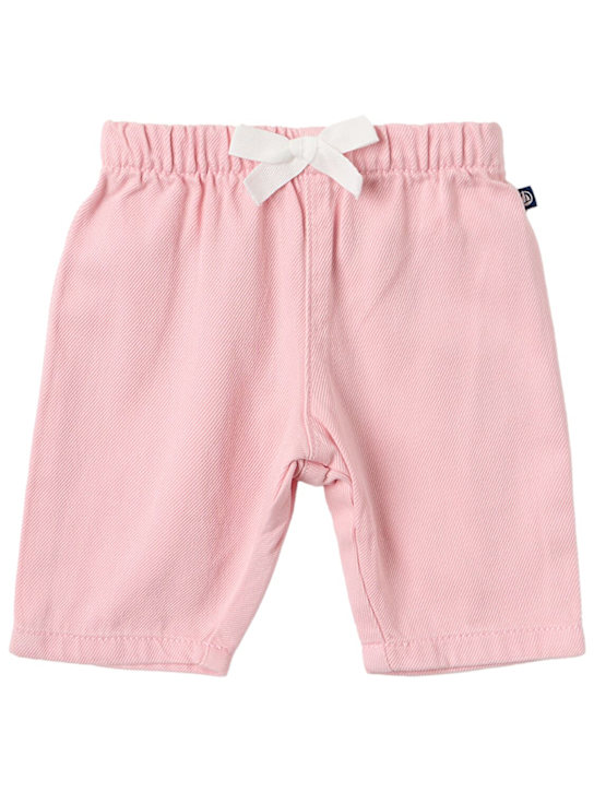 Petit Bateau: Cotton blend pants - ピンク - kids-girls_0 | Luisa Via Roma