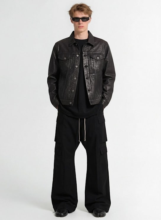 Rick Owens DRKSHDW: Double jumbo belas cargo pants - Black - men_1 | Luisa Via Roma